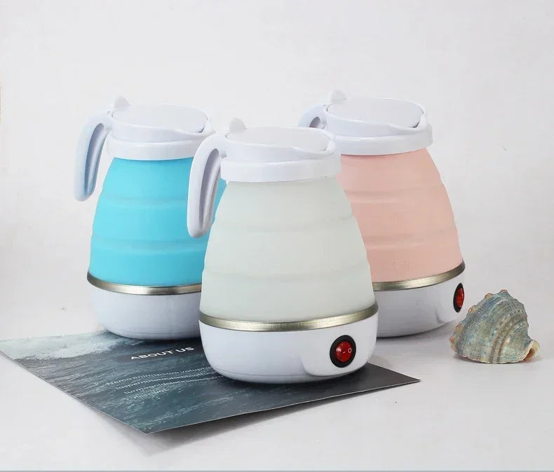 Electric Kettle Mini Foldable Water Heater 600ml Home Hot Water Kettle Portable Kitchen Kettle 220V Travel Home Electric Kettle
