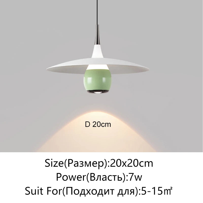 Modern LED Minimalist Pendant Light For Bedroom Restaurant Kitchen Bedside Art Chandelier Room Decoration 110-220V Home Lighting