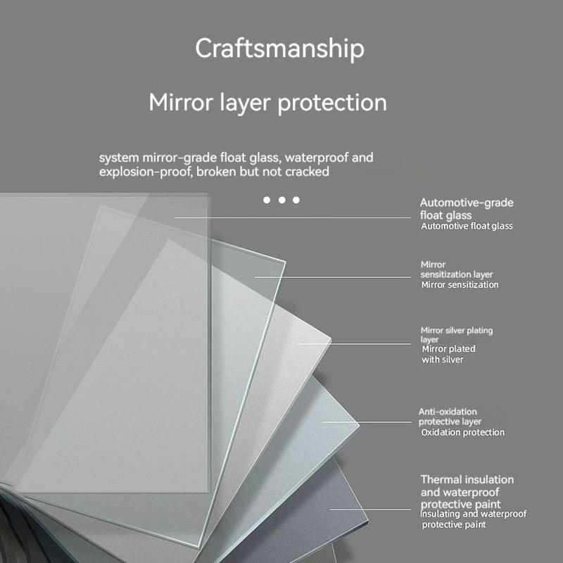 70CM Round LED Bathroom Mirror 3 Color Adjustable Backlight With Smart Hotel Bedroom Defogging Decorative Mirror
