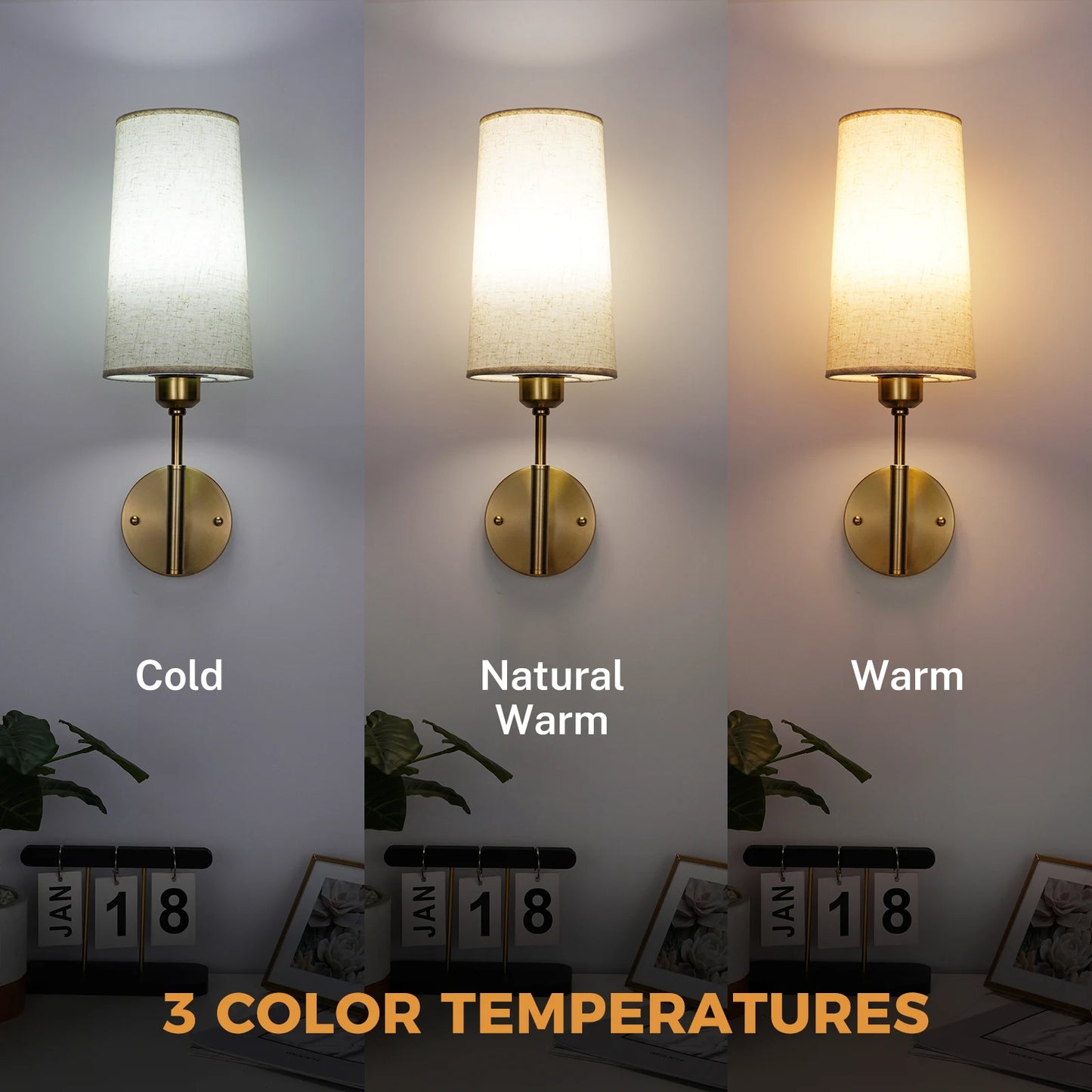 Linen Battery Operated Wall Sconce Set of 2 Rechargeable Wall Sconce with Remote Dimmable Wireless Wall Sconces No Wiring