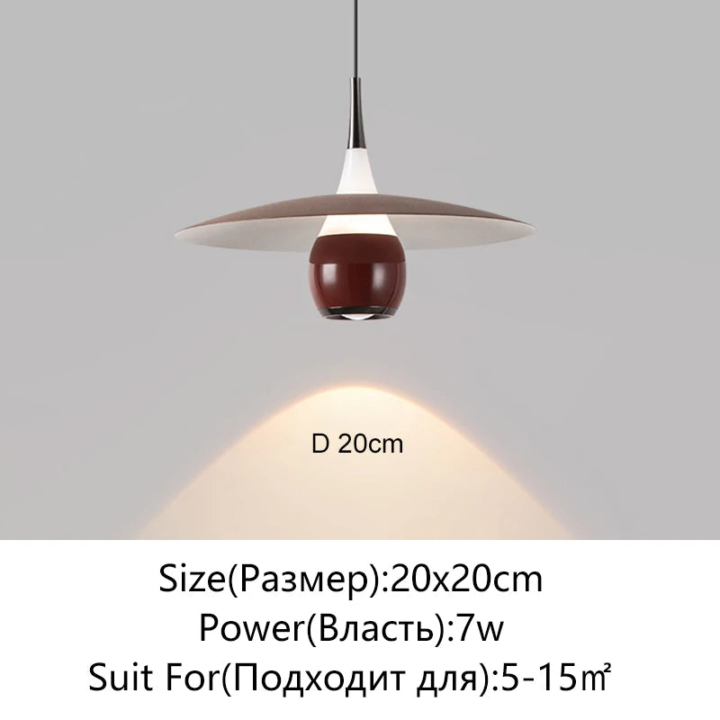 Modern LED Minimalist Pendant Light For Bedroom Restaurant Kitchen Bedside Art Chandelier Room Decoration 110-220V Home Lighting