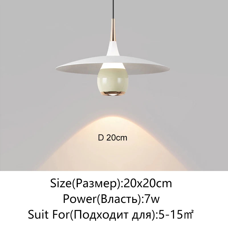 Modern LED Minimalist Pendant Light For Bedroom Restaurant Kitchen Bedside Art Chandelier Room Decoration 110-220V Home Lighting