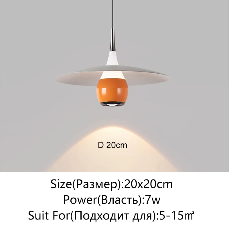 Modern LED Minimalist Pendant Light For Bedroom Restaurant Kitchen Bedside Art Chandelier Room Decoration 110-220V Home Lighting