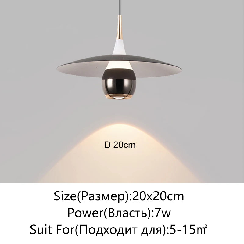 Modern LED Minimalist Pendant Light For Bedroom Restaurant Kitchen Bedside Art Chandelier Room Decoration 110-220V Home Lighting