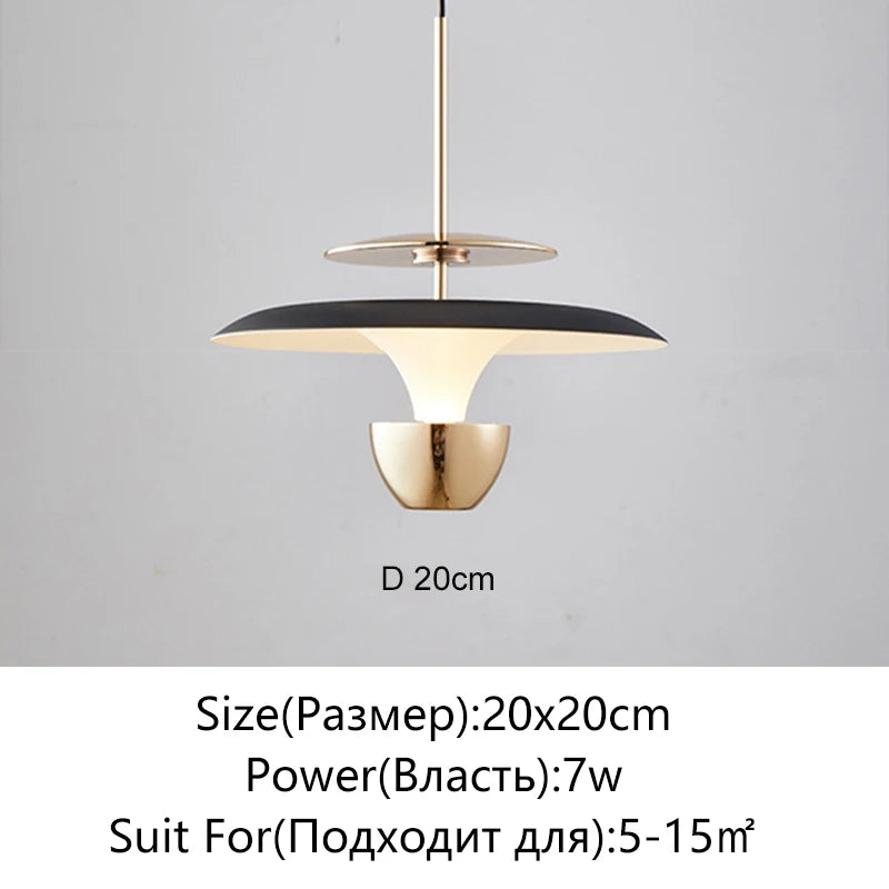 Modern LED Minimalist Pendant Light For Bedroom Restaurant Kitchen Bedside Art Chandelier Room Decoration 110-220V Home Lighting