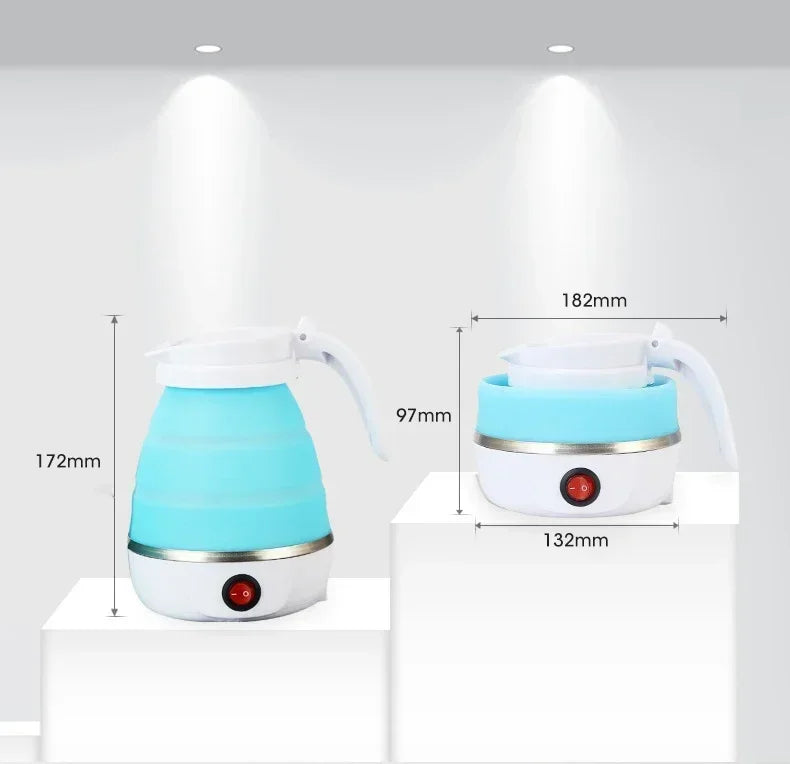 Electric Kettle Mini Foldable Water Heater 600ml Home Hot Water Kettle Portable Kitchen Kettle 220V Travel Home Electric Kettle