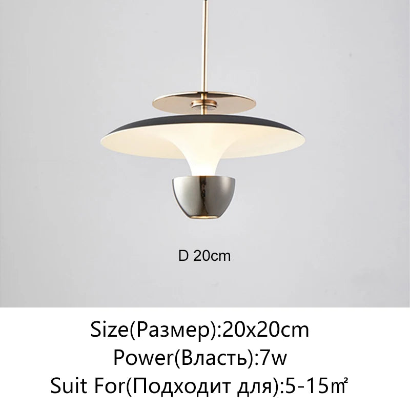 Modern LED Minimalist Pendant Light For Bedroom Restaurant Kitchen Bedside Art Chandelier Room Decoration 110-220V Home Lighting
