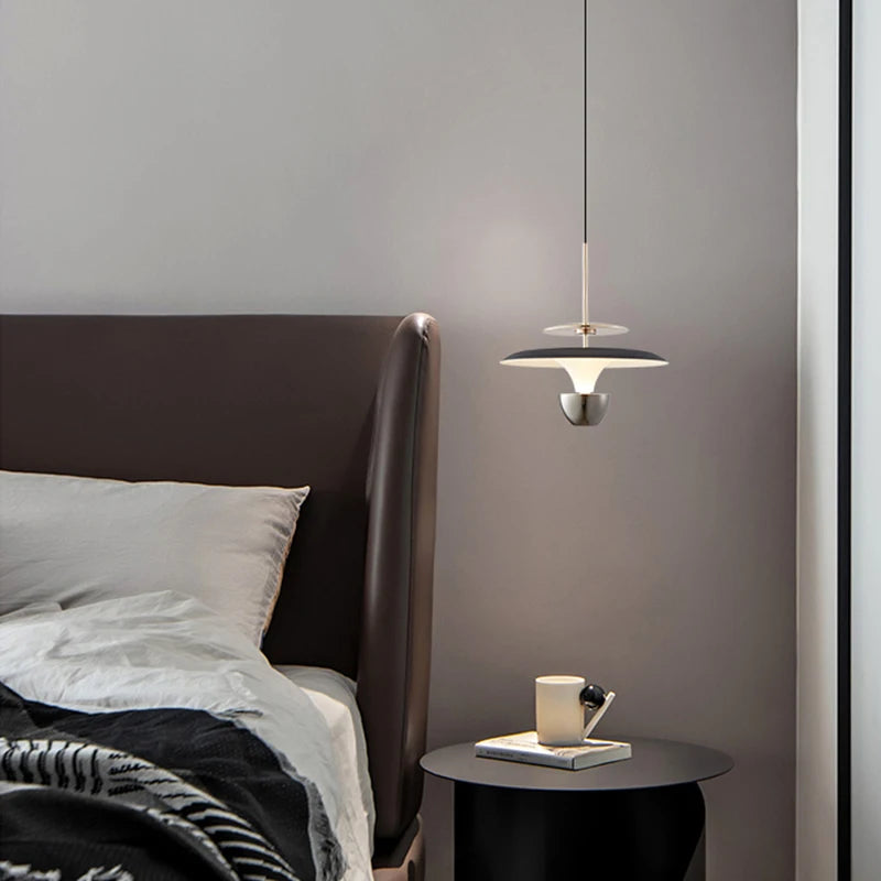 Modern LED Minimalist Pendant Light For Bedroom Restaurant Kitchen Bedside Art Chandelier Room Decoration 110-220V Home Lighting