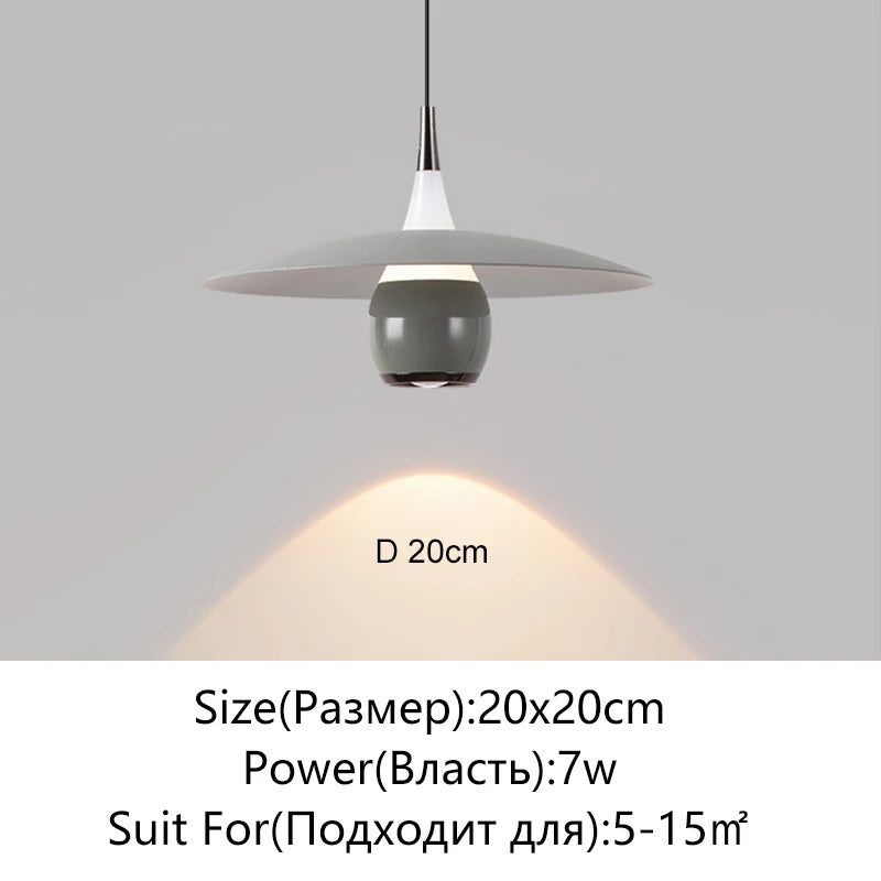 Modern LED Minimalist Pendant Light For Bedroom Restaurant Kitchen Bedside Art Chandelier Room Decoration 110-220V Home Lighting