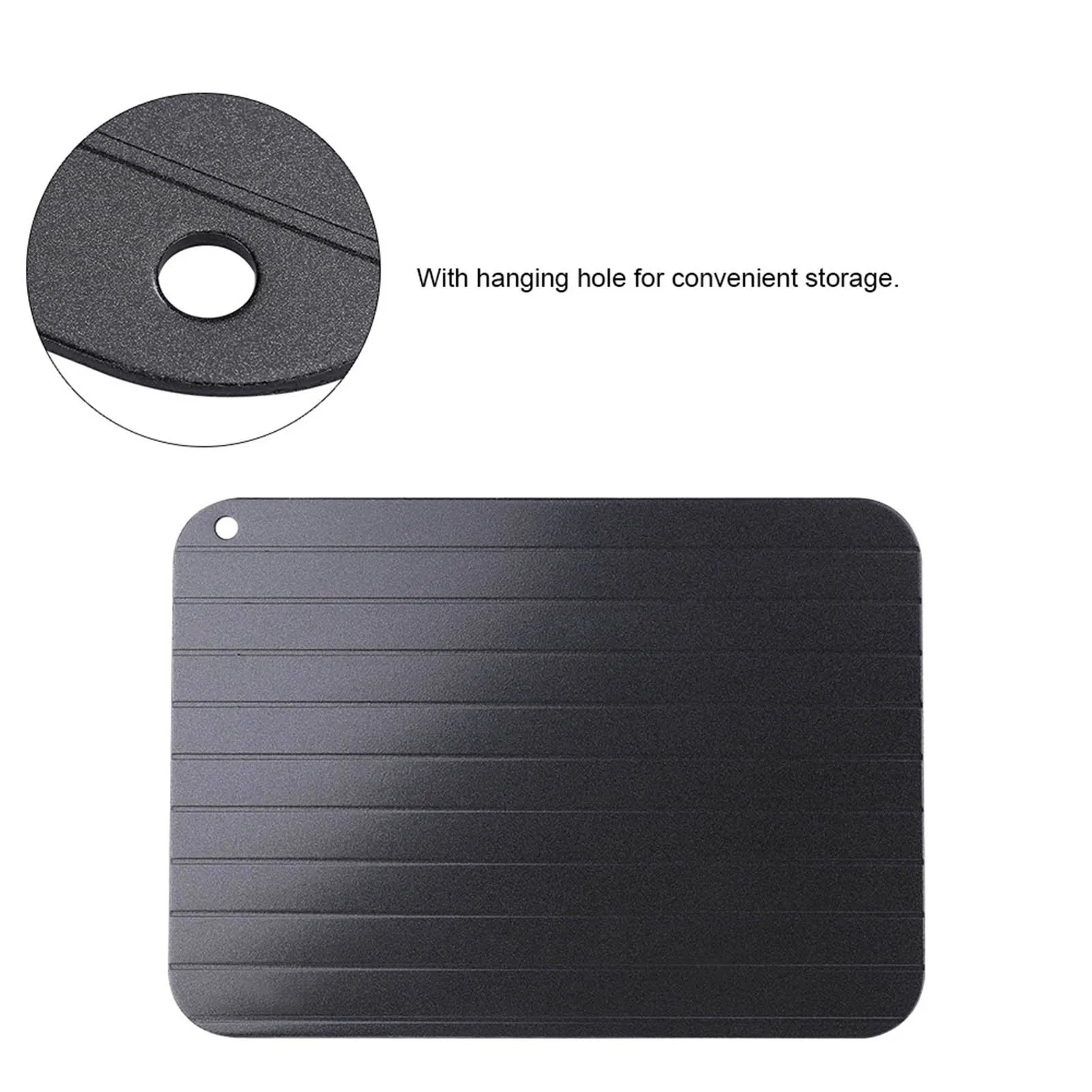 Defrosting Tray Fast Defrost Tray Thaw Tray Metal Aluminum Fast Food Meat Defrosting Thawing Tray Plate Home Kitchen Gadget