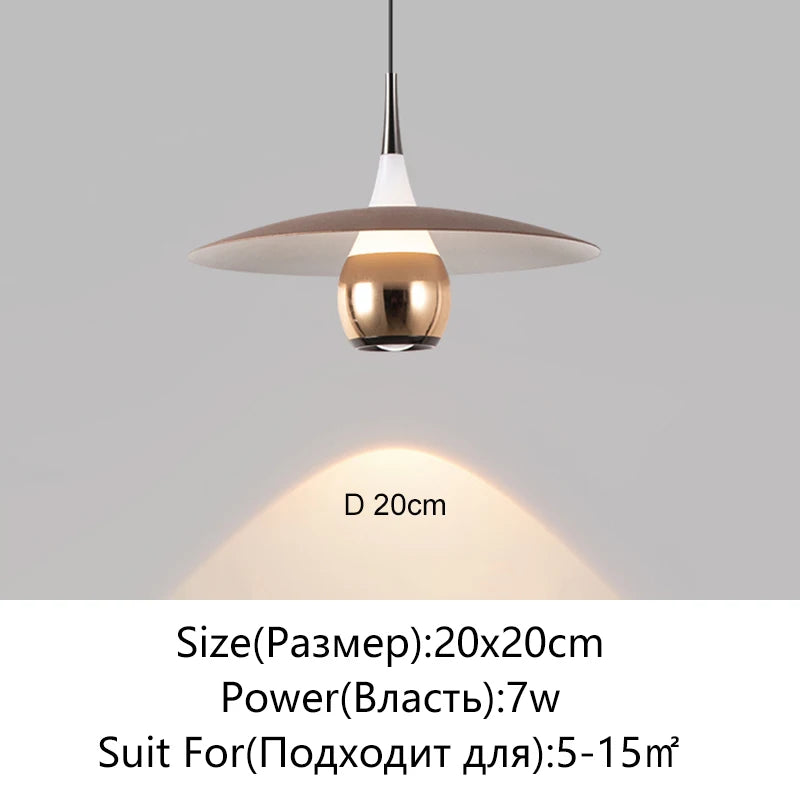 Modern LED Minimalist Pendant Light For Bedroom Restaurant Kitchen Bedside Art Chandelier Room Decoration 110-220V Home Lighting