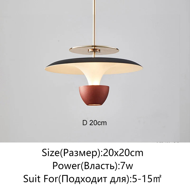 Modern LED Minimalist Pendant Light For Bedroom Restaurant Kitchen Bedside Art Chandelier Room Decoration 110-220V Home Lighting