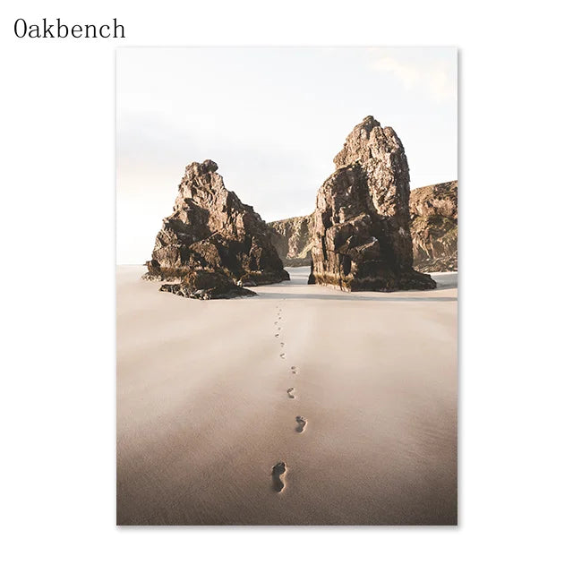 Mountain Sea Landscape Art Canvas Painting Hay Dandelion Print Beach Wall Art Posters Nordic Wall Pictures For Home Decoration