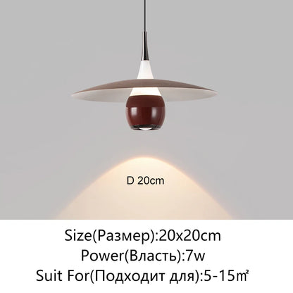 Modern LED Minimalist Pendant Light For Bedroom Restaurant Kitchen Bedside Art Chandelier Room Decoration 110-220V Home Lighting