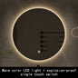 50cm Round Intelligent Human Body Sensing Led Bathroom Mirror With Bluetooth Speaker Hotel Decoration Mirror 3 Color Adjustable