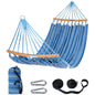 SUNCREAT Hammocks Double Hammock with Curved Spreader Bar, Outdoor Portable Hammock with Carrying Bag & Tree Straps