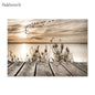 Mountain Sea Landscape Art Canvas Painting Hay Dandelion Print Beach Wall Art Posters Nordic Wall Pictures For Home Decoration