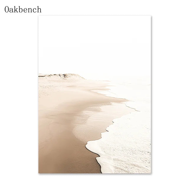 Mountain Sea Landscape Art Canvas Painting Hay Dandelion Print Beach Wall Art Posters Nordic Wall Pictures For Home Decoration