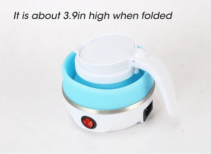Electric Kettle Mini Foldable Water Heater 600ml Home Hot Water Kettle Portable Kitchen Kettle 220V Travel Home Electric Kettle